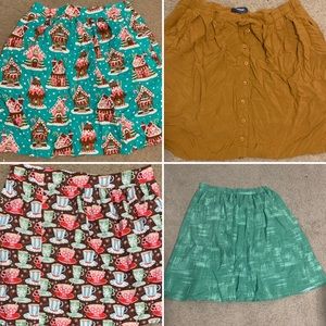 1X modcloth skirts and dresses
